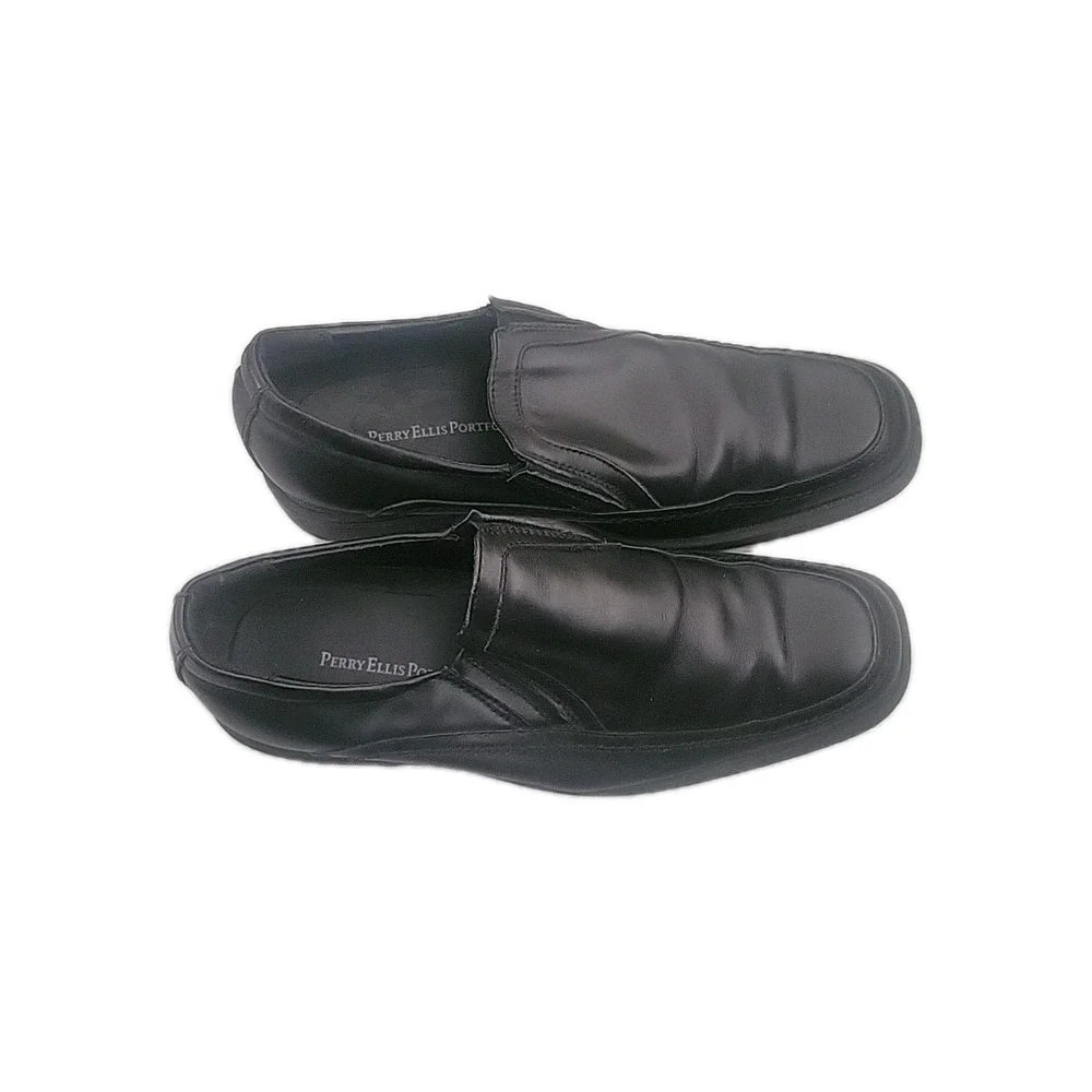 perry ellis portfolio mens shoes 8.5‎ Leather Slip On Loafer Office Career Work